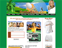 Tablet Screenshot of hotterballsgolf.com